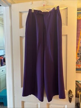 ASOS Wide-Leg High-Waist Purple Men’s Pants